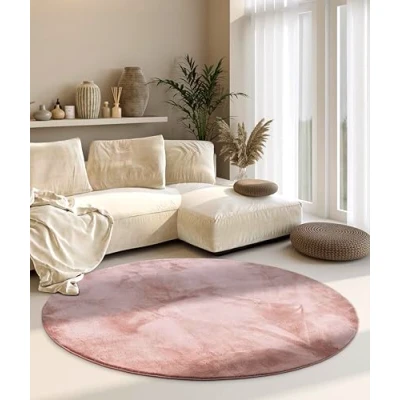 Abbildung von Villeroy &amp; Boch Teppich &quot;Leon&quot;, rund, Langflor, Shaggy, einfarbig, flauschig, weich, glänzend, modern, uni