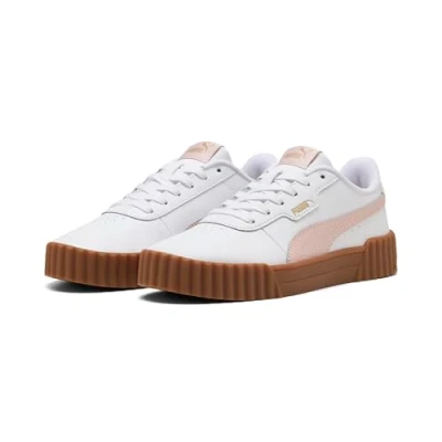 Abbildung von Puma Carina 3.0 Sneaker low, Damen, Größe: 42.5, White/mauve mist Leder und lederimitat
