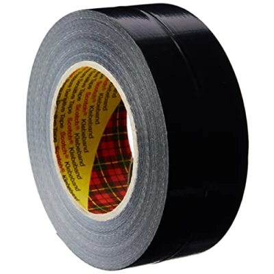 Abbildung von 3M Hochleistungs Klebeband 2904, äußerst anpassbar, starkes Gaffa Klebeband, 48 mm x 50 m, Schwarz