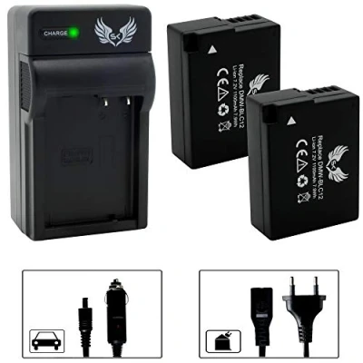 Abbildung von 2X SK Akku Ersatz für Panasonic DMW BLC12 / BLC12E 1100mAh + Ladegerät Lumix DMC G5 G6 G7 GX8 G70 G81 G85 FZ2000 FZ2500