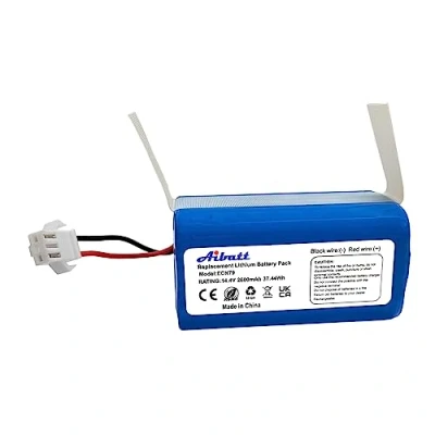 Abbildung von Aibatt 14.4V 2.6Ah Akku,ErsatzAkku für Eufy RoboVac 11/11S/11S MAX,30C/30C MAX,15C/15C MAX,35C,G10 Hybrid,G40 Hybrid+,G20/G30 Serie,Tesvor X500,Proscenic 850T,Ecovacs DEEBOT N79,N79S RoboVac.