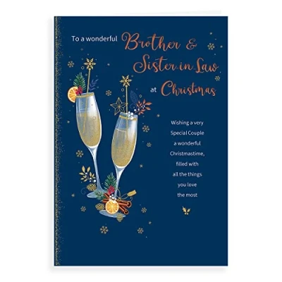 Abbildung von Regal Publishing Klassische Weihnachtskarte Brother &amp; Sister In Law, 22,9 x 15,2 cm