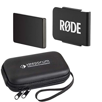 Abbildung von Rode MagClip Go Magnet Clip Halterung für Wireless Sender + keepdrum Transport Case