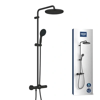 Abbildung von GROHE Vitalio Joy 260 Duschsystem mattschwarz