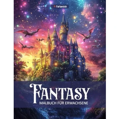 Abbildung von Fantasy Malbuch für Erwachsene: 60 fantastische Motive zum Ausmalen Erwachsene : Hexen, Drachen, Elfen und anderen mystischen Wesen Fantasie Ausmalbuch Entspannen Stress abbauen