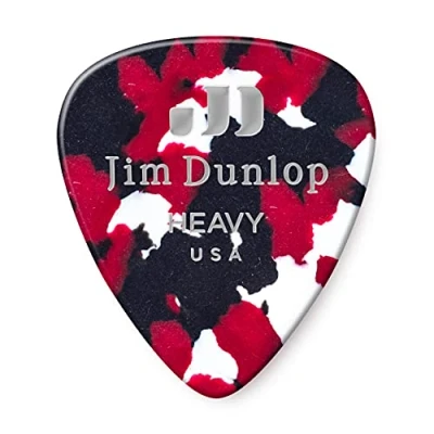 Abbildung von JIM DUNLOP Plektrum Genuine Celluloid Shell Stark 12 Stück, confetti