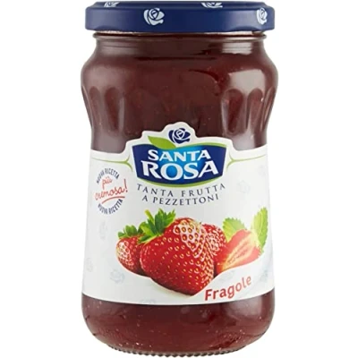 Abbildung von Santa Rosa Erdbeeren Marmelade Konfitüre Brotaufstriche aus Italien 350g