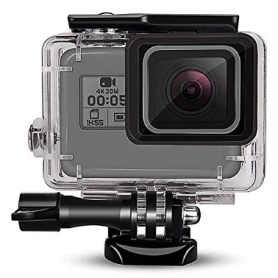 Abbildung von Fitstill 60m/196FT wasserdichte Gehäuse Single Buckle Version ist für Go Pro Hero 7/6/5 Black (2018) Schwarz, Staubdes Schutzhülle, Unterwasser Tauchkoffer mit Stentzubehör, geeignet
