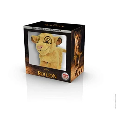Abbildung von Le Roi Lion film live action 4K + peluche [Blu ray] [4K Ultra HD Blu ray Peluche]
