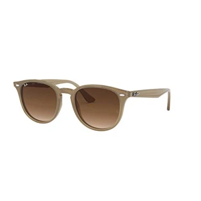 Abbildung von Ray Ban Unisex Erwachsene RB4259 Sonnenbrille, Mehrfarbig (Gestell: Opal beige,Gläser: braun verlauf 616613), Medium (Herstellergröße: 51)