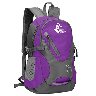 Abbildung von free knight Kleiner Tagesrucksack 20L Radfahren Wanderrucksack Wasserdichter Reiserucksack Leichtgewicht (Lila)