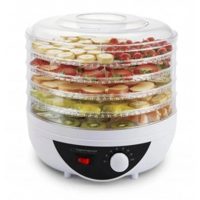Abbildung von Esperanza Dehydrator Trockner Pilze/Gemüse/Früchte Champignons, Hohe Leistung 250W