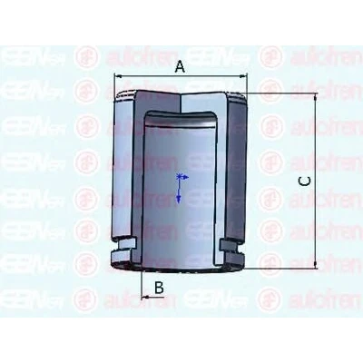 Abbildung von AUTOFREN SEINSA D025302 Kolben, Bremssattel 38 HONDA: Accord 6 Coupe, Limousine, Legend 2 NISSAN: Pathfinder 3