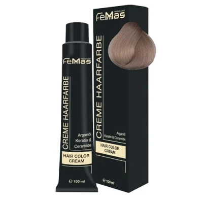 Abbildung von FemMas Premium Haarfarbe Hair Color Cream 100ml Hell Lichtblond Lime 10.13