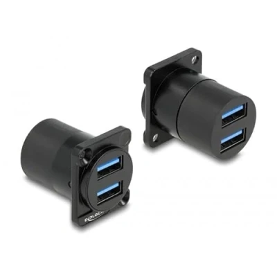 Abbildung von DeLOCK D Typ Modul USB 3.2 Gen 1 A 2 x Buchse zu