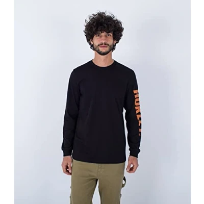 Abbildung von Hurley EVD EXP Fastlane LS Langarmshirt, Herren, Größe: Small, Black
