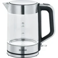 Abbildung von Severin Wasserkocher WK 3420, 2200 W, aus Glas, kabellos, 1,7 Liter, Watt