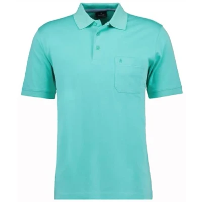 Abbildung von RAGMAN Herren Softknit Polo mit Brusttasche, Kurzarm L, Jade 338