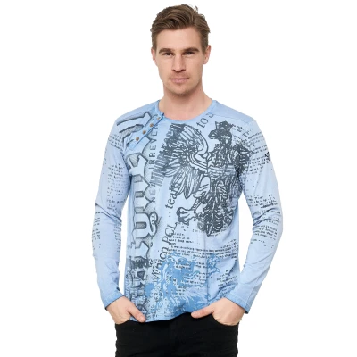 Abbildung von Rusty Neal Langarmshirt, Herren, Größe: Medium, Blau