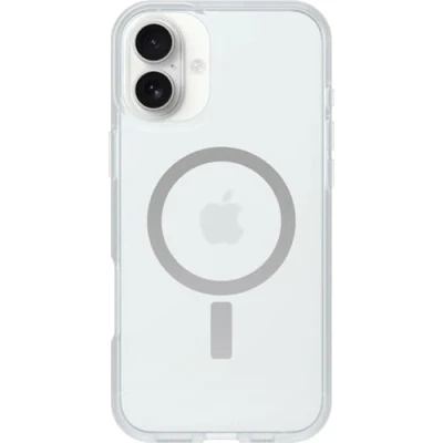 Abbildung von OtterBox Sleek Series MagSafe Hülle für iPhone 16 Plus, stoßfest, sturzsicher, ultraschlank, schützende Hülle, Getestet nach Militärstandard, Transparent, Keine Einzelhandelsverpackung