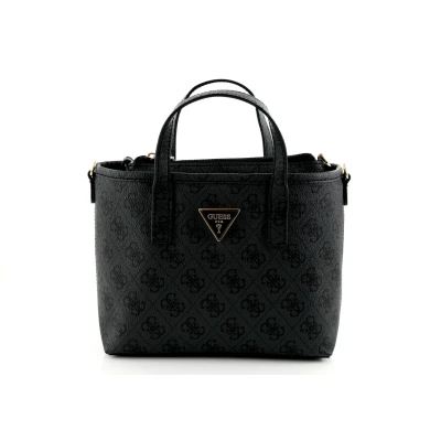 Abbildung von Guess Latona MINI TOTE SET Umhängetasche, Damen, Größe: One Size, Coal