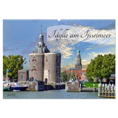 Abbildung von Idylle am Ijsselmeer (Wandkalender 2025 DIN A2 quer), CALVENDO Monatskalender