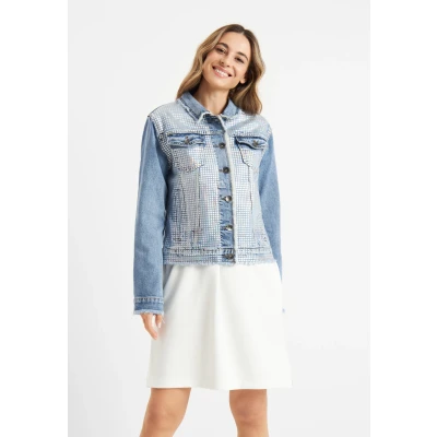 Abbildung von Frieda &amp; Freddies Jeansjacke, Damen, Größe: Medium, Light blue used