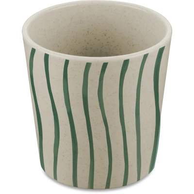 Abbildung von KOZIOL Becher &quot;CONNECT CUP S MONSTERA STRIPES&quot;, (Set, 4 tlg.), biozirkulär,recycelbar,melaminfrei,spülmaschinengeeignet,190ml
