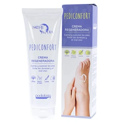 Abbildung von PEDICONFORT Regenerierende Fußcreme, beruhigt und glättet die Füße, verhindert Schwielen Gerüche. Behandlung für trockene, müde geschädigte 250 ml, Marke: Tag Nacht