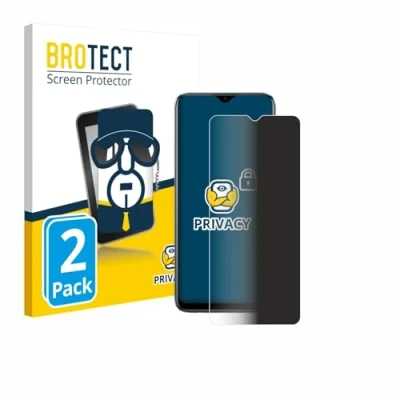 Abbildung von BROTECT (2 Stück Anti Spy Blickschutzfolie für realme C11 2021 Privacy Screen Protector [Displayschutz Folie, Sichtschutz, Blaulichtfilter]