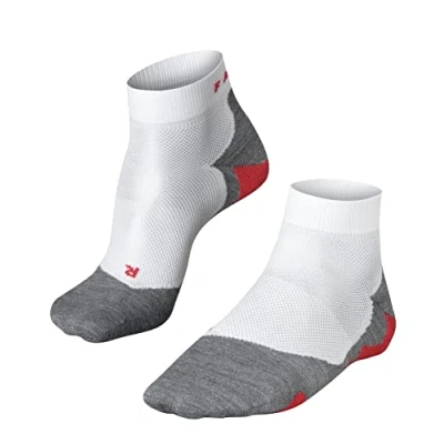 Abbildung von Falke RU5 RACE Short Running Functional Extralightcushioned Sportsocken, Herren, Größe: 42/43, White/grey
