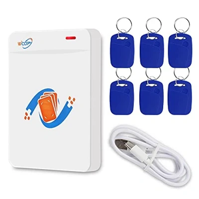 Abbildung von Gaocinys RFID Reader Writer ID/IC Duplikator Kopierer verschlüsselter Karten Decoder 125 kHz / 13,56 MHz Kloner, unterstützt NFC Handy/Armband