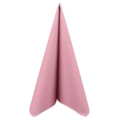 Abbildung von APARTina Servietten stoffähnlich aus Airlaid UNI, stoffähnliche Serviette Hochzeit Hochzeitsservietten hochwertig, perfekt für verschiedene Anlässe 50 Stück (Altrosa, 40 x cm)
