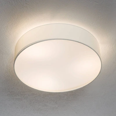 Abbildung von EGLO Deckenleuchte PASTERI, Leuchtmittel wechselbar, ohne Leuchtmittel, aus Textil und Kunststoff, Flurlampe Decke, E27, Ø 57 cm