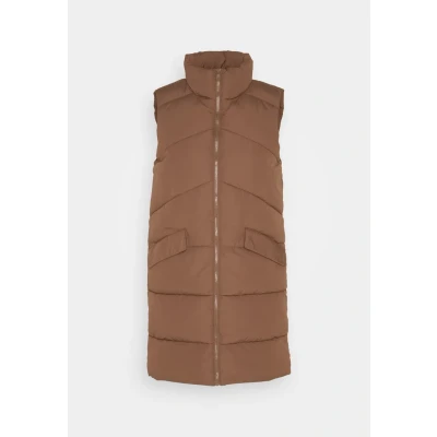 Abbildung von ONLY Onlmatilde LONG OTW NOOS Weste, Damen, Größe: XS, Coffee quartz