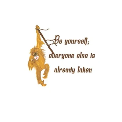 Abbildung von Be yourself; Everyone else is already taken: Din A5 Heft kariert Notizbuch Tagebuch Planer Zeichenbuch Malbuch 120 Seiten, glänzendes Softcover