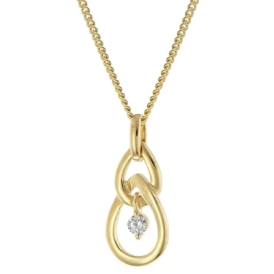 Abbildung von GLIZZ GL8144 Damen Halskette mit Gold Anhänger 333/8K Zirkonia