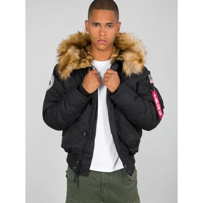 Abbildung von Alpha Industries Herren Polar Jacket SV Winterjacke Jacke, Schwarz (Black 03), Small