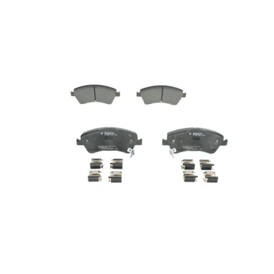 Abbildung von BOSCH 0 986 494 932 Bremsbelagsatz Low Metallic mit akustischer Verschleißwarnung Anti Quietsch Blech Feder TOYOTA: Verso