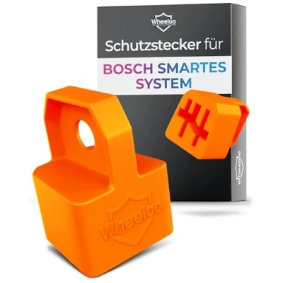 Abbildung von WHEELOO Kontaktschutz Abdeckung für Bosch Powertube 725 Smartes System I 2er Set Ebike Transport Schutz Powerpack + Power Tube E Bike Akku