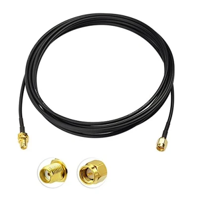 Abbildung von Eightwood SMA Verlängerung Male auf Bulkhead Jack Kabel RG174 11.8ft 300cm für 4G LTE Antenne Homematic CCU3 CCU2 Raspberry Pi Hsdpa Huawei DTV WiFi Router Mobiler Hotspot MEHRWEG