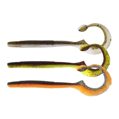 Abbildung von Westin Ned Worm Curl Mix Shad Dark Water 12cm (5 stuks) Gummifisch