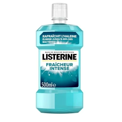 Abbildung von Listerine Tägliches Mundwasser Intensive Frische (500 ml Flasche) Mundpflege zum Schutz vor Plaque für langanhaltenden frischen Atem