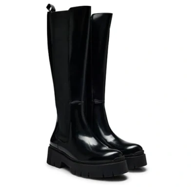 Abbildung von HUGO KRIS Plateaustiefel, Damen, Größe: 41, Black Schuhe