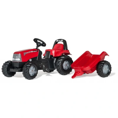 Abbildung von Trettraktor rollyKid Case mit Anhänger