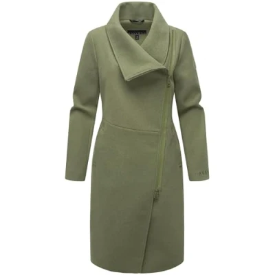 Abbildung von Navahoo Samtrose 14 Klassischer Mantel, Damen, Größe: Large, Olive leaf