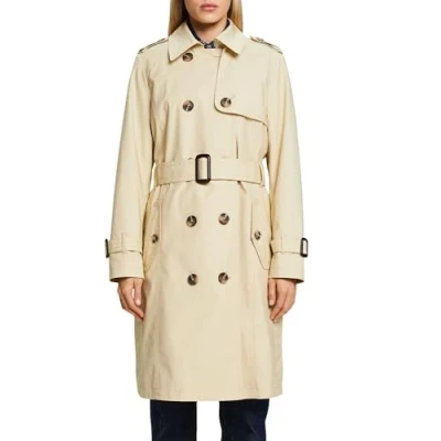 Abbildung von Esprit Classic Trenchcoat, Damen, Größe: Medium, Sand