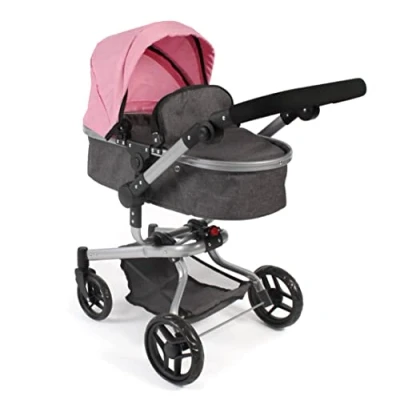 Abbildung von Bayer Chic 2000 Kombi Puppenwagen &quot;YOLO&quot; in melange rosa