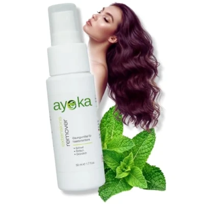 Abbildung von Ayoka Extensions Entferner für Tapes und Bondings Extra stark Tapeband Löser Premium Haar Pflegende Haarentfernung Bond Remover Haarverlängerung (50 ml)