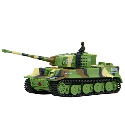 Abbildung von Amewi RC Auto 23016 Mini Kettenfahrzeug Tiger I grün